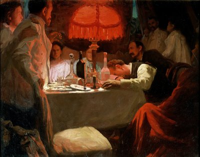 Under the Red Light, c.1910 by Lukjan Vasilievich Popov